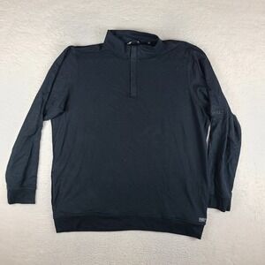 Travis Mathew Sweater Mens 3XL XXXL Black Newport 1/4-Zip Quarter Zip TM1MU419